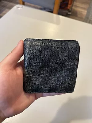 Louis Vuitton Mens Damier Ebene Bifold Wallet • $200