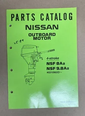 Used Nissan Outboard Motor Fourstroke Nsf 8a2 Nsf 9.8a2 Parts Catalog • $25.99