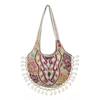 Ethnic Vintage Banjara Handmade Handbag For WomenMedium Tote Cotton Handbag • $32