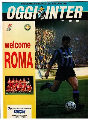 £20 • Buy Inter Milan V Roma - 1990-91 UEFA Cup Final 1st Leg - Football Programme