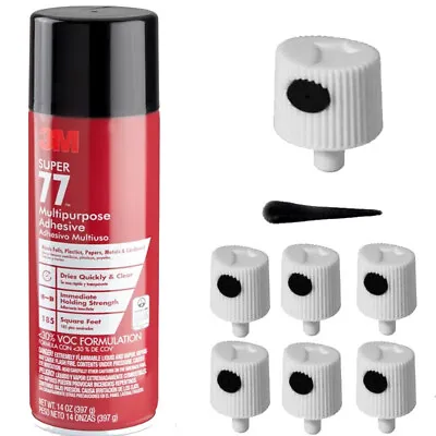 $3.95 • Buy 6 Spray NOZZLES For 3M Super 77 Spray Adhesive, 14 Oz