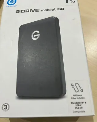 £50 • Buy G-Technology G-DRIVE Mobile USB-C External Hard Drive 1TB (1000GB) Space Grey