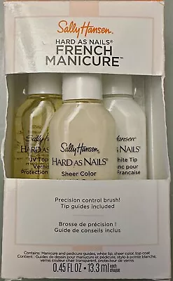 Sally Hansen Nail Polish  Hard As Nails French Manicure Kit Sheer Romance • $7.98