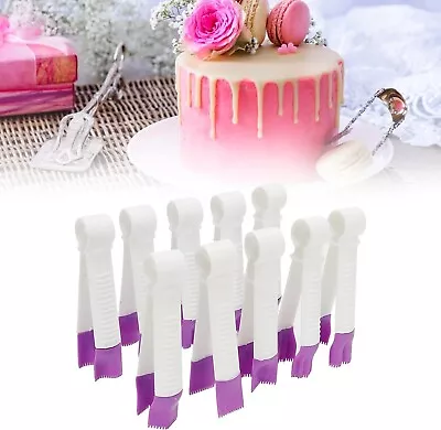 10Pcs Cake Fondant Plunger Clip Cutter Mold Cookie Lace Pastry Decorations Set • $13.99