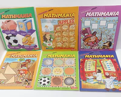 Highlights MATHMANIA Math Puzzles Lot Of 6 Workbooks Homeschool No Writing • $11.25