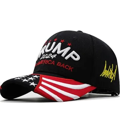 $19.40 • Buy Donald Trump Flag Embroidered Hiking Caps Presidential Hat Cotton Cap Hat Cap
