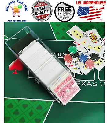 Blackjack Poker Dealing Shoe 6 Deck Discard Cards Holder Casino Dealer • $33.05