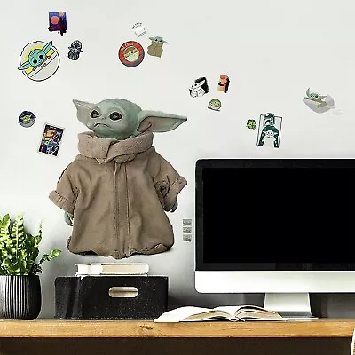 The Mandalorian: GROGU TheChild Baby Yoda Peel & Stick Wall Decals 25 Stickers • $17.99