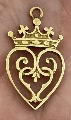 £85 • Buy Lovely 9ct Gold John Hart “Iona” Luckenbooth Charm Or Pendant.  2.3 Grams