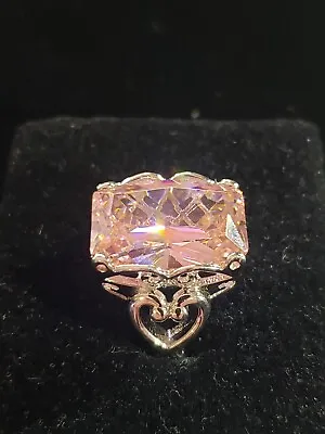 Huge! 925 Silver Pink Diamond Simulated Charles Winston For Bella Luce Size 8.5 • $149.99