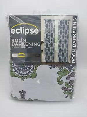 Eclipse 37in X 95in Olivia Green Rod Pocket Blackout Curtain Panels  • $16.95