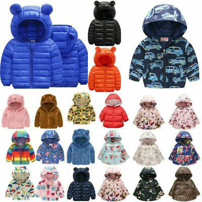 £8.38 • Buy Toddler Kids Girls Boys Winter Hooded Coat Jacket Warm Outwear Children Clothes.