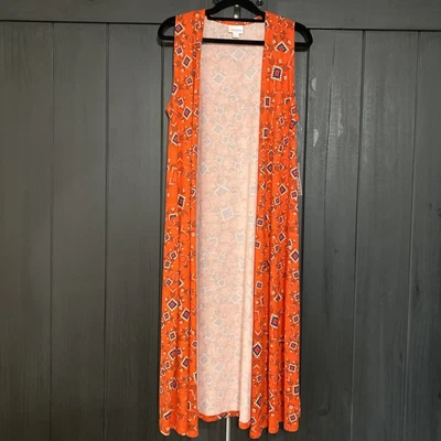 £16.54 • Buy LuLaRoe Joy Vest Long Duster NWT Size S Side Split