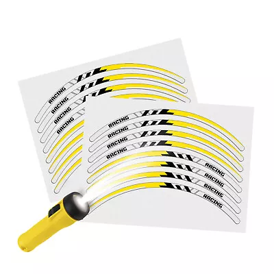 Retroreflective Rim Strips Sticker SH18 For MV Agusta DRAGSTER 800 RR 15-19 • $22.83