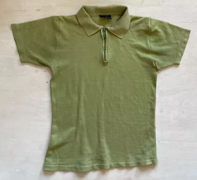 £19.99 • Buy Vtg 1960s Mens Poloshirt Popover Shirt