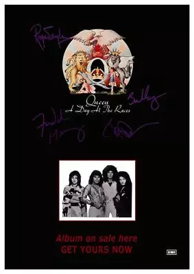 $16.94 • Buy Queen - POSTER - Live Concert - A Day At The Races Album Promo - Freddie Mercury