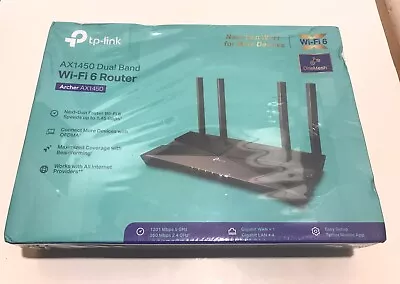 TP-Link Archer AX1450 WiFi 6 Dual-Band Wireless Router Up To 1.45 Gbps Speeds • $45