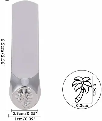 Steel Stamp Punch Tool Design Embellish Metal Plastic Blanks Palm Tree • $11.99