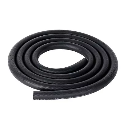 LokoCar 3/8 Inch Fuel Hose Line Push Lock NBR Rubber SAE 30R7 5FT 300PSI Black • $13.99