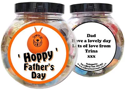 £10 • Buy Space Hopper Personalised Father's Day Present - Gift Jar Of Sweets