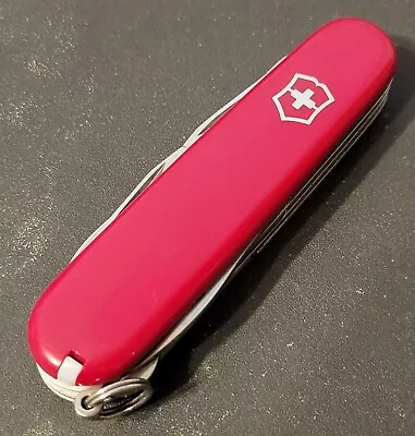 Victorinox Knife Made In Switzerland Swiss Army 91MM Super Tinker Red Multi Tool • $19.99