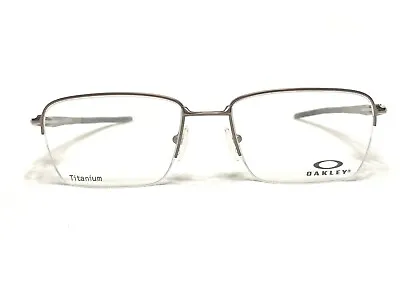 NEW Oakley Gauge 3.2 Blade OX5128-0254 Mens Pewter Half Rim Eyeglasses Frames 54 • $119.99