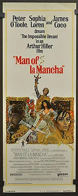 Man Of La Mancha 1972 Original 14x36 Movie Poster Peter O'toole Sophia Loren • $90