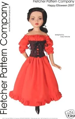 07 Halloween Convention Doll Clothes Sewing Pattern Ellowyne Wilde Tonner • $15.95