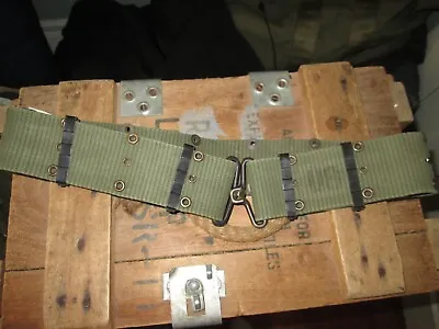 Vietnam War Original M1956 M56 Combat Pistol Belt For Pouches Cover • $25