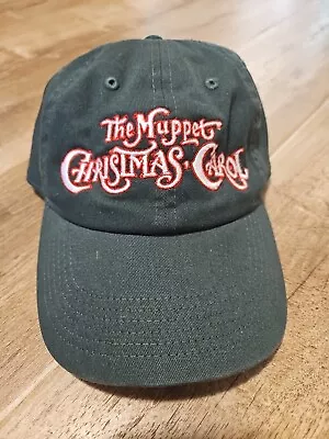 The Muppet Christmas Carol Dad Hat Cap Dark Green Adjustable Patti Lapel • $25