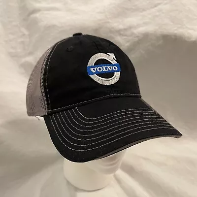 Volvo Embroidered Ball Cap Hat Mesh Back Snapback Black & Gray One Size • $12.97