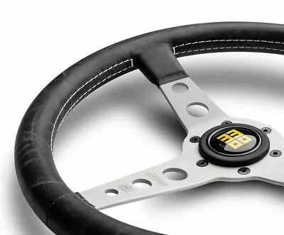 MOMO Prototipo Heritage Steering Wheel Silver + MOMO Hub Adapter For Porsche • $349