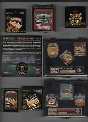 San Francisco Giants Collection - NY & SF Stadium Pins - 12 Pins Total !!! • $49.99