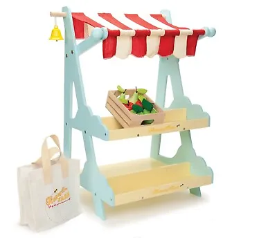 Market Stall With Fruit Basket Le Toy Van Wooden Gift Christmas Birthday • £69.99