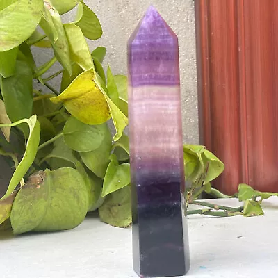 508g Natural Beautiful Rainbow Fluorite Crystal Obelisk Quartz Healing Obelisk • $5.31