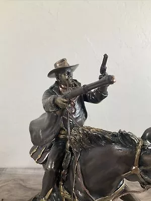 The Bradford Exchange John Wayne: Heroic Charge Cold-Cast Bronze Sculpture 11-in • $150