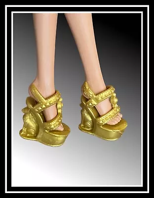 Monster High Cleo De Nile G3 Faboolous Pets Gold Cat Shoes • $9.56