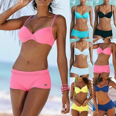 $21.69 • Buy Women Sexy Push Up Bikini Set Summer Swimsuit Holiday Beachwear 2 Piece Swimwear