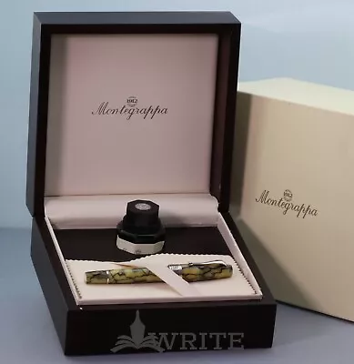 Nos! Fountain Pen Montegrappa Extra 1930 Marbled Green Nib M • $800