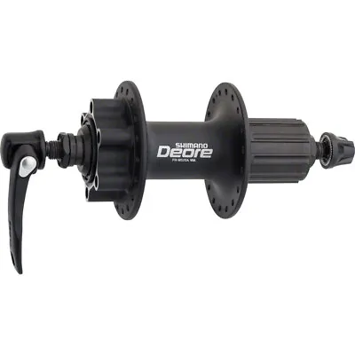 Shimano Deore FH-M525A Rear Hub - QR X 135mm 6-Bolt HG10 Black 36H • $35.38