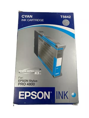 Genuine Epson T5642 Cyan Ink Cartridge For Stylus Pro 4800 • $14.99