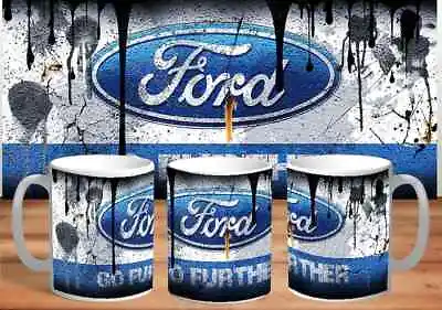 Vintage Distressed FORD Oil Can Mug Retro Coffee 11oz Mug  Mechanic  Car • £7.89