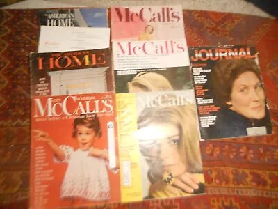 8 Lot McCALL'S Magazine Feb 1968 Candice Bergen 1960  Christmas American HOME • $27.99