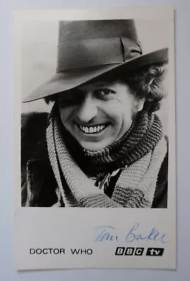 £129.99 • Buy Tom Baker 1970s Original Signed BBC Official 4th Doctor Who Autograph Cast Photo