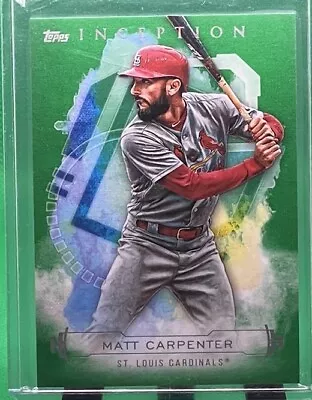 2019 Topps Inception Matt Carpenter Green Cardinals  • $1.99