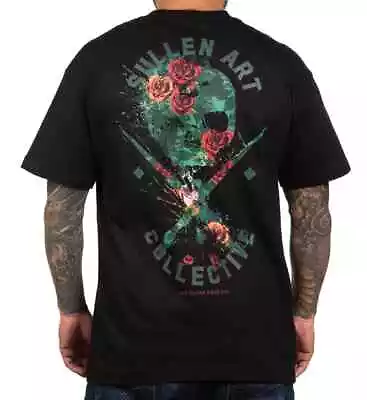 Sullen Pin Up Bike Street Life Gothic Americana Tattoo Art Mens Tee ROSE SPLAT • $31.50