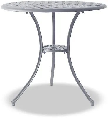 £119 • Buy Homeology OSHOWA Garden & Patio Grey Cast Aluminium Bistro Table 