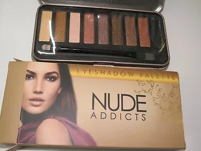£3.99 • Buy Saffron Nude Addicts Eyeshadow Eye Shadow Palette In Tin, 9 Natural Shades