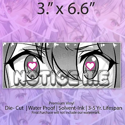 Anime Eyes Kawaii Eyes Peeker Waifu Sticker JDM Vinyl Bumper Sticker Car Decal • $7.77