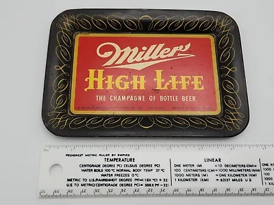 Vintage 1952 Tin Litho Miller Beer Tip Tray Brewing Co. Advertising High Life • $8.89